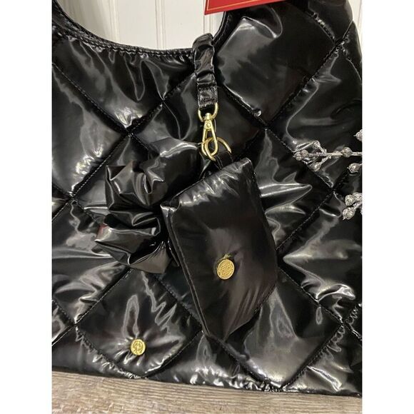 House of Harlow 1960 Quilted Puffer Tote Bag Purse Set - Picture 3 of 7